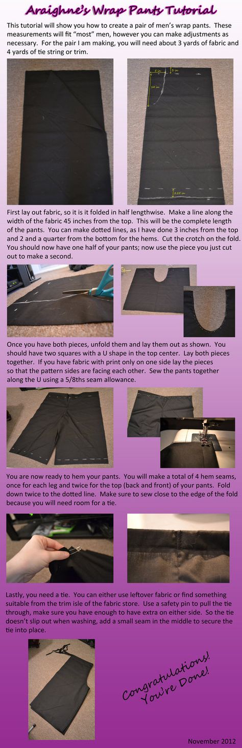 Sewing Pants Tutorial, Sewing Machine Cake, Pants Tutorial, Sewing Blouses, Sewing To Sell, Sewing Pants, Pants Sewing, Diy Clothes Videos, Diy Wrap