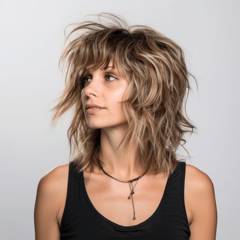 65 Trending Shaggy Mullet Hair Ideas for 2023 Balayage Mullet, Hair Ideas For 2023, Summer Hair Colour, Summer Hair Inspiration, Shaggy Mullet, Hair Colors For Blondes, Medium Shaggy Hairstyles, Mullet Hair, Rocker Hair