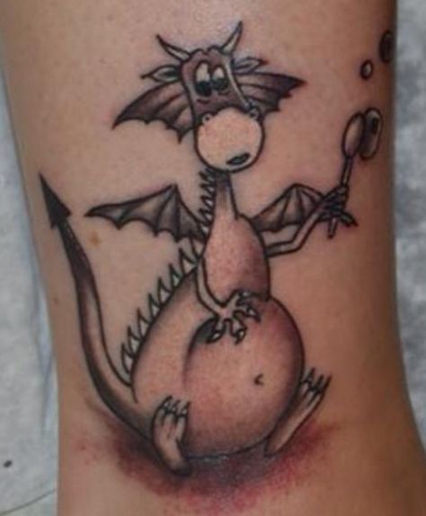 Puff the Magic Dragon ❤ Puff The Magic Dragon Tattoo, Magic Dragon Tattoo, Dragon Tattoo Images, Most Painful Tattoo, Dragon Tattoo Meaning, Puff The Magic Dragon, Dragon Tattoos For Men, Magic Dragon, Tattoo Pictures