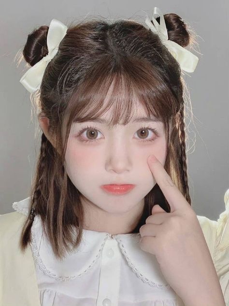 Short Kawaii Hairstyles, Kawaii Hairstyles Short, Ulzzang Hair, Shot Hair, Hair Style Korea, Kawaii Hairstyles, Hair Tips Video, Short Braids, Shot Hair Styles