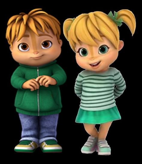 Theodore And Eleanor, The Chipettes, Alvin And The Chipmunks, Crash Bandicoot, Cute Cartoon Pictures, Chipmunks, Little Sisters, 4th Birthday, Nickelodeon