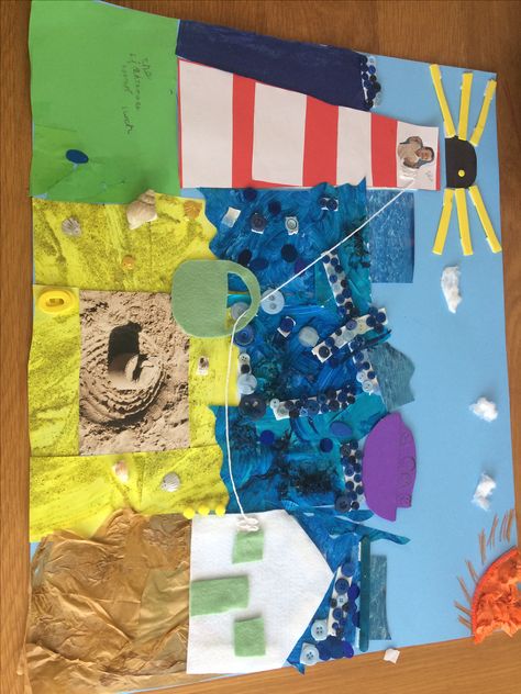 The Lighthouse Keepers Lunch Activities, Lighthouse Keepers Lunch Activities, The Lighthouse Keepers Lunch, Lighthouse Keepers Lunch, Katie Morag, Beach Landscapes, Seaside Theme, 2nd Grade Art, Seaside Art