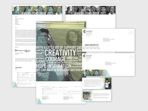 CCAD 2011 Annual Fund Drive Mailing System on Behance Annual Fund Campaign, Charity Annual Report, Donation Cards Nonprofit, Non Profit Annual Report Design, Nonprofit Design, Fund Development Nonprofit Fundraising, Hope Inspiration, Direct Mail, Design Concepts