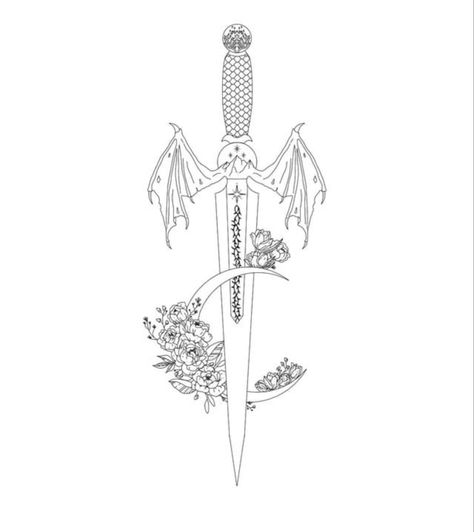 Rhys Tattoo Acotar, Acotar Dagger Tattoo, Truth Teller Acotar Tattoo, From Blood And Ash Tattoo Ideas, Blood And Ash Tattoo, From Blood And Ash Tattoo, Sjm Tattoos, Chloe Tattoo, Acotar Tattoos