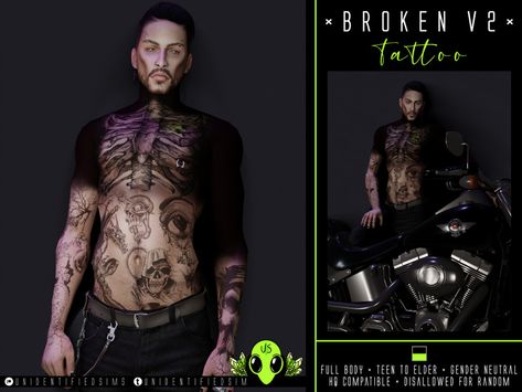 Black Widow Makeup, Sims 4 Tattoos, 4 Tattoo, Sims 4 Teen, Full Body Tattoo, Sims Four, Sims 4 Collections, Sims 4 Cas, Ts4 Cc