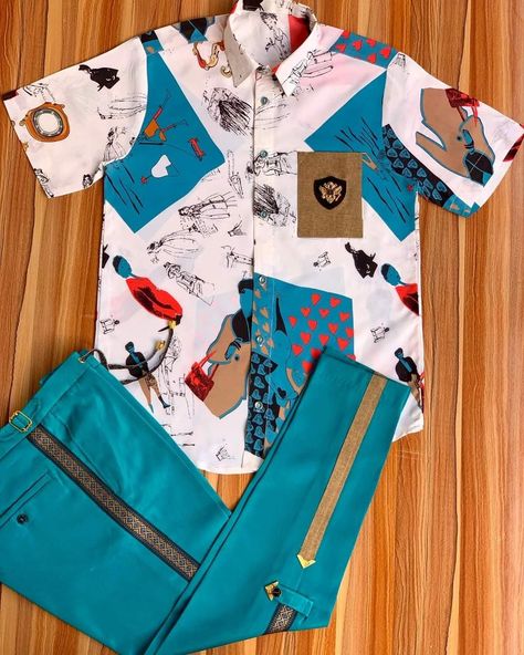 Mens Shirt And Pants Combo, Vintage Outfits Boys, Nice Outfits For Men, Men Pants Pattern, Men Native, Vintage Outfits Men, African Wear For Men, Mens Smart Casual Outfits, Nigerian Men Fashion