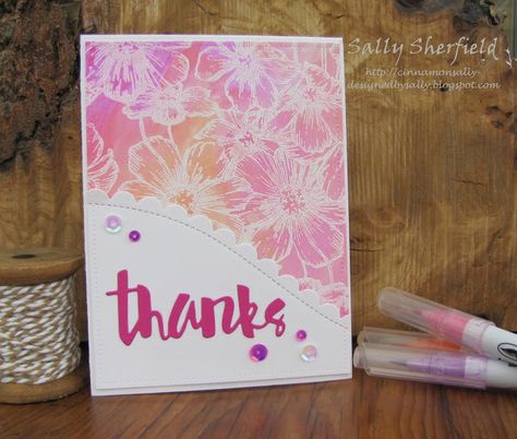 Background Stamps Cards, Embossed Background Cards, Stencil Cards Backgrounds, Background Stamps Ideas, Background Dies Cards, Stamped Cards Ideas, Diy Cards Handmade, Jennifer Mcguire Cards, Background Stamps