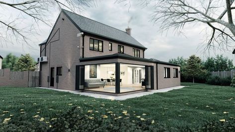 Single Story rear extension design. Extension Designs, Rear Extension, 3d Design, House Styles, Home Decor, Design, Home Décor