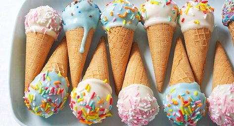 Cake Cone, Cake Cones, Cone Cake Pops, Cake Pops Recipe, Ice Cream Cake Pops, Cone Cake, Ice Cream Cone Cake, Cake In A Cone, Pops Cake