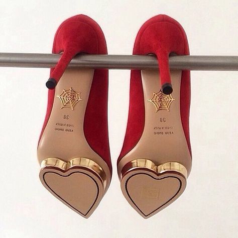 Kasut Tumit Tinggi, Dr Shoes, Aesthetic Shoes, Red High, Fabulous Shoes, Shoe Closet, Charlotte Olympia, Crazy Shoes, Pretty Shoes