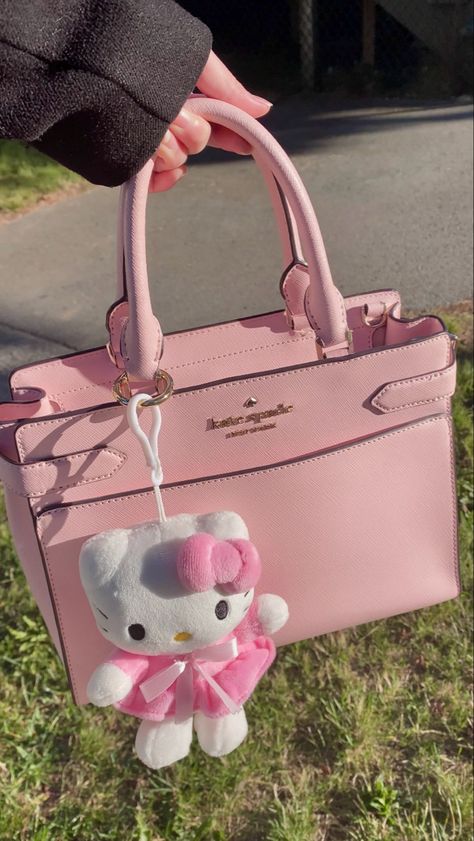 Purse Aesthetic, Wood And Ceramic, Hello Kitty Gifts, Hello Kitty Purse, Hello Kitty Keychain, My Style Bags, Luxury Bags Collection, Ceramic Mosaic, Handbag Essentials