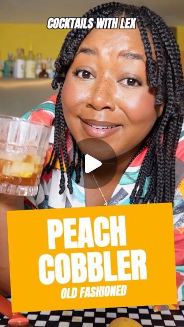 Old Fashion Drink Recipe, Old Fashioned Peach Cobbler, Old Fashioned Drink, Orange Bitters, Dinner Party Decorations, Fresh Peaches, Peach Slices, Adult Beverages, Peach Cobbler