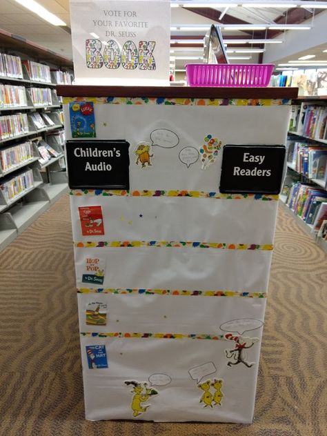 FP Dr Suess Library End Cap Displays, Cap Display, Dr Suess, Library Ideas, Electronic Products