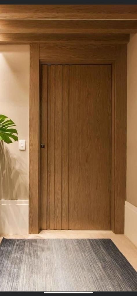 Wooden Doors Interior Bedroom, Latest Door Designs For Bedroom, Flush Doors Design Modern, Mid Century Modern Door, Latest Door Designs, Door And Window Design, Flush Door Design, Modern Entrance Door, Cornice Design