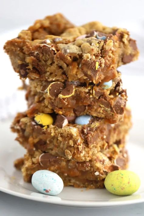 Cadbury Cookie Bars | The Carefree Kitchen Cadbury Cookies, Marinara Sauce From Scratch, Cadbury Mini Egg Cookies, Overnight French Toast Recipe, Breakfast Casserole French Toast, Cooking Baked Potatoes, Coconut French Toast, French Toast Bake Overnight, Mini Eggs Cookies