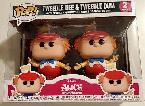 Funko pop Tweedle Dee and Tweedle Dum Alice in Wonderland Alice In Wonderland Funko Pop, Creepy Twins, Tweedle Dee And Tweedle Dum, Tweedle Dee Tweedle Dum, Disney Vinyl, Funky Pop, Tweedle Dum, Pop Figurine, Alice In Wonderland Disney