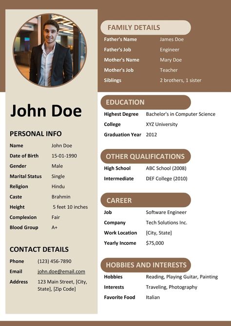 Marriage Biodata Maker for Boy and Girl Wedding Biodata Template, Bio Data For Marriage For Girl, Marriage Biodata Format In Word Download, Biodata For Marriage Format For Girl, Marriage Biodata Format For Boy, Marriage Biodata Format, Job Resume Format, Bio Data For Marriage, Abc School