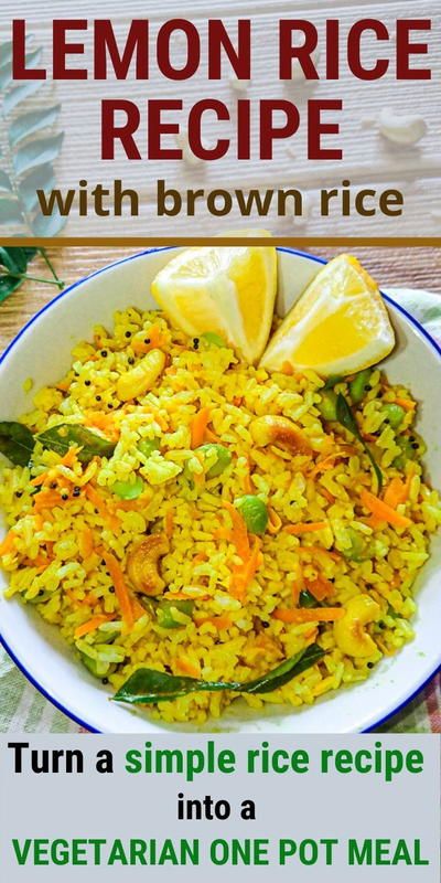 Lemon Brown Rice, South Indian Lemon Rice Recipe, Recipe With Brown Rice, Vegetarian One Pot Meals, Millennial Kitchen, Lemon Rice Recipe, Healthy Brown Rice, Indian Beef Recipes, Crunchy Vegetables