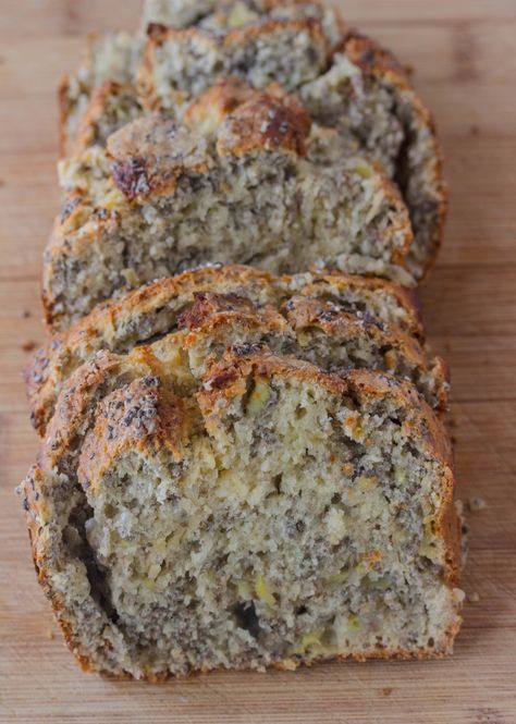 Nut Free Banana Bread, Chia Bread, Healthy Banana Bread Recipe, Chia Recipe, Chia Seed Recipes, Healthy Banana Bread, Healthy Banana, Banana Bread Recipe, Healthy Sweets