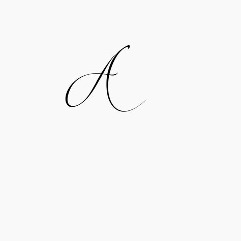 Tattoo Letter A Design, Wedding Initial Tattoo, Small A Tattoo Letter, Letter A Tattoos, Initial A Tattoo, A Initial Tattoo, A Letter Tattoo, Letter A Tattoo, Throat Tattoos