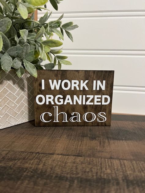 Wood Office Decor, Out Of Office Sign, Decorating Your Office At Work, Work Cubicle Decor, Office Decor Workplace, Letterboard Signs, Small Wood Sign, Glowforge Projects, Smallwoods Signs