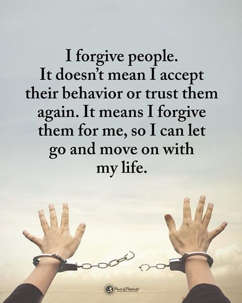 Power of Positivity on Instagram: “Double TAP if you agree.  I forgive people. It doesn't mean I accept their behavior or trust them again. It means I forgive them for me, so…” Forgive Not Forget, Forgive And Forget Quotes, Good Intentions Quotes, Forget Quotes, Forgive People, Intention Quotes, Forgotten Quotes, Forgive And Forget, Quotes Galau