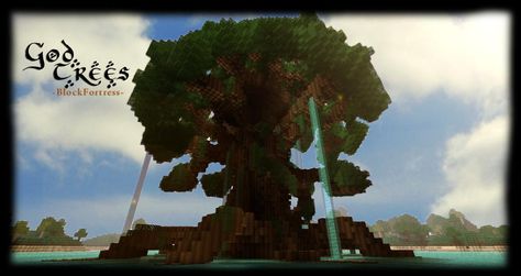 God Trees Minecraft Project Mc Castle, Mincraft Bulds, Minecraft Tree, Rainforest Trees, Minecraft Map, Giant Tree, Minecraft Inspo, Minecraft Stuff, Tree Images