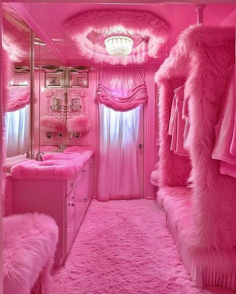 Barbie Room Decor, Hot Pink Room, Hot Pink Bedrooms, Blaze And The Monster Machines Party, Girls Bedroom Themes, Beautiful Dorm Room, Barbie Bedroom, Girly Room Decor, Dream Bedroom Inspiration