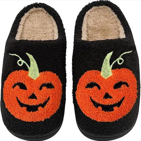 Keep your feet warm and snug during the chilly Halloween season with these soft and cozy pumpkin slippers. Cute Halloween Stuff, Spooky Lantern, Fall Slippers, Halloween Slippers, Warm Halloween, Cat Exercise Wheel, Holiday Slippers, Fun Halloween Decor, Halloween Stuff