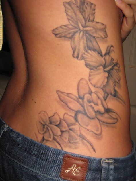 20090330183904_large Tattoos For Women Ribs, Flower Side Tattoo, Hawaiian Flower Tattoos, Plumeria Tattoo, Hawaiian Tattoos, Rose Tattoos For Women, Orchid Tattoo, Flower Wrist Tattoos, Like A Tattoo