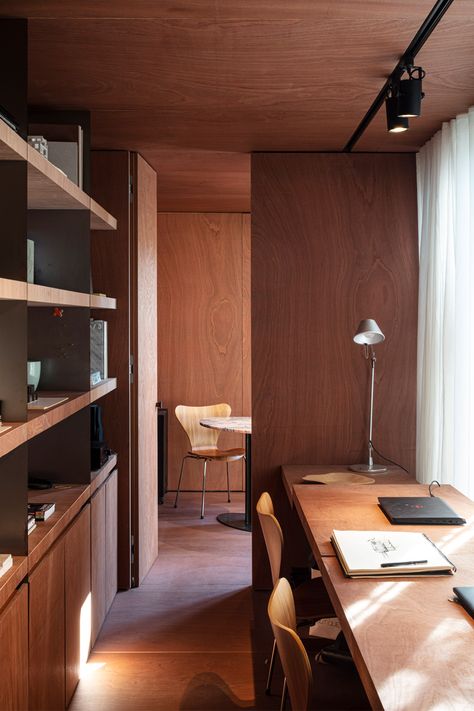 Architect Workspace, Photographer Office, Design Workspace, Shipping Container Office, Architect Studio, Architect Office, Architects Studio, Container Office, Wood Office