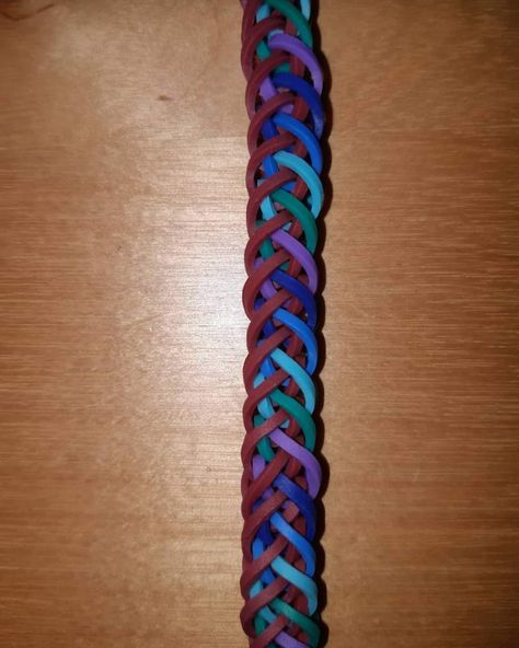 French Braid Bracelet | Loom Community, an educational do-it-yourself Rainbow Loom and crafting community. French Braid Bracelet, Bracelet Loom, Braid Bracelet, Rainbow Loom Bracelets, Diy Rainbow, Rainbow Crafts, Rainbow Loom, Loom Bracelets, French Braid