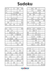 Free Printable Sudoku 6 Per Page Puzzles Easy Sudoku Printable, Printable Sudoku, Sudoku Printable, Sudoku For Kids, Biology Teacher, Sudoku Puzzles, Middle Schoolers, Biology, Be Happy