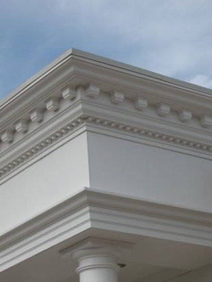 Architectural Urethane™ Cornice Cornice Design, Exterior Wall Design, Balcony Grill Design, House Ceiling Design, Classic House Exterior, Classic House Design, House Arch Design, Marmaris, House Outside Design