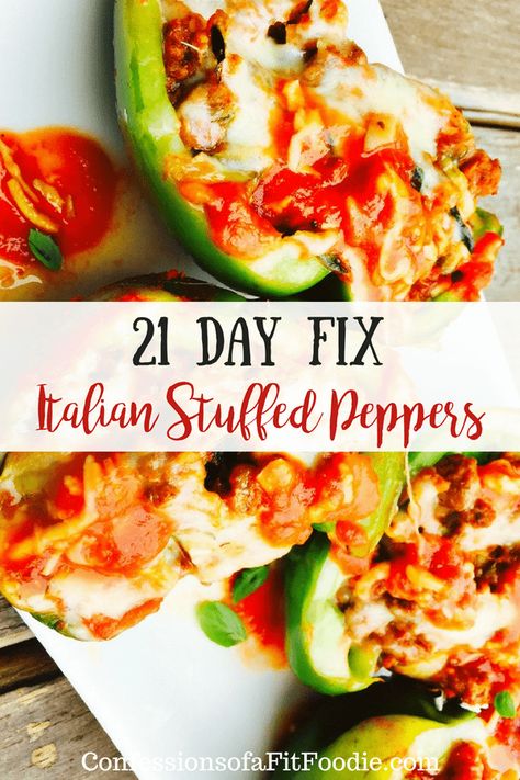 Italian Stuffed Peppers, Camping Meal Planning, Fixate Recipes, 21 Day Fix Diet, Camping Dishes, 21 Day Fix Meal Plan, Beachbody Recipes, Easy Camping Meals, 21 Day Fix Meals