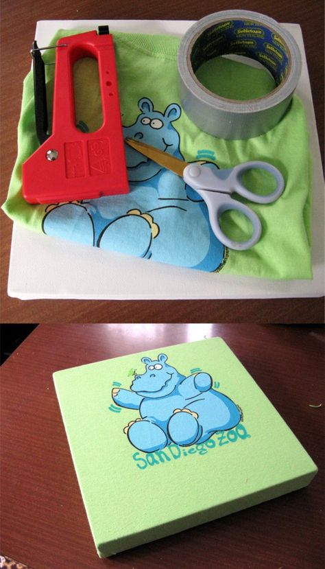 Tshirt Canvas, Neat Ideas, Crafty Craft, Craft Time, Diy Projects To Try, Cute Crafts, Craft Videos, Crafts To Do, Diy Art