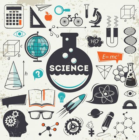 Science Apps, Science Clipart, Chemistry Art, Science Icons, Science Party, Science Illustration, E Mc2, Science Classroom, Science Fair