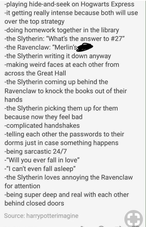 Ravenclaw Girl X Slytherin Boy, Ravenclaw And Slytherin Friendship, Ravenclaw And Slytherin Couple Aesthetic, Ravenclaw And Slytherin Relationship, The Golden Trio, Harry Potter Ravenclaw, Harry Potter Houses, Hogwarts Express, Do Homework