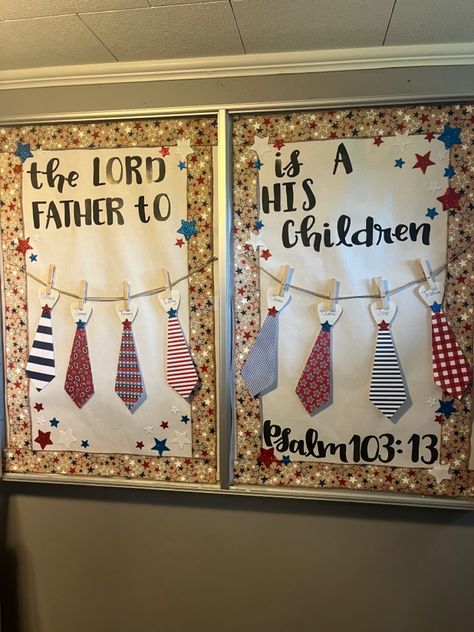 “The Lord is a father to his children Psalm 103:13” Christian Bulletin Boards, Psalm 103, Church Bulletin Boards, Church Bulletin, Church Decor, School Board, Kids Club, A Father, Board Ideas