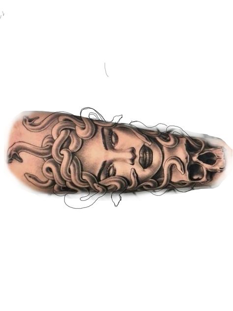 Medusa Forearm Tattoo Women, Medusa Cover Up Tattoo, Medusa Wrist Tattoo, Medusa Forearm Tattoo, Medusa Tattoo Arm, Medusa Sleeve Tattoo, Tattoo Add Ons Ideas, Baddie Sleeve Tattoo, Small Dope Tattoos