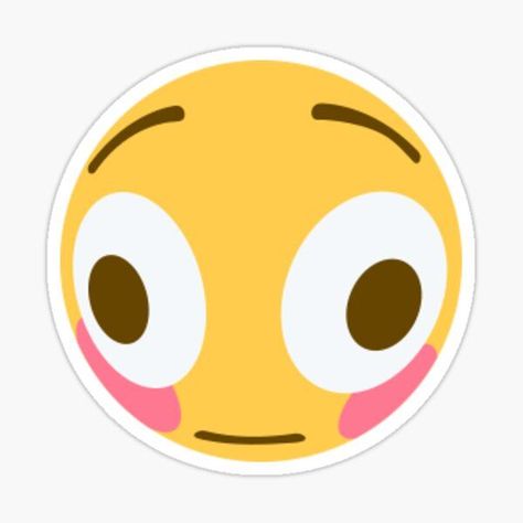 Flushed Emoji, Emoji Discord, Blushing Emoji, Discord Me, Emoji Drawings, Emoji Backgrounds, Emoji Stickers, Wallpaper Stickers, Meme Stickers