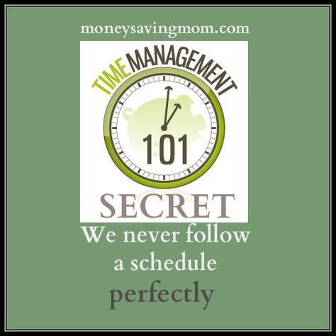 Time Management 101: Shhh, don't tell. But we never follow our schedule perfectly! It's actually best that way! Homemaking Binder, Time Budget, Organizing Time Management, Money Saving Mom, Parenting Plan, Organizing Time, Clearing Clutter, Home Management, Make A Plan