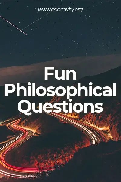 Check out our top 30 deep philosophical questions about life, existence, and more. They are great for critical thinking and discussions! #philosophy #philosophicalquestions #debate #discussion #esl Deep Philosophical Questions, Funny Philosophical Questions, Philosophical Questions To Ask, Fun Warm Up Games, Academic English, Questions About Life, Speaking Test, Adult Activities, Esl Learning