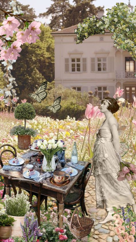 Patience #vintage #nature #victorian #garden #feminine Victorian Tea Party Aesthetic, Tea Party Aesthetic Vintage, Party Aesthetic Vintage, Tea Party Aesthetic, Garden Party Aesthetic, Victorian Tea Party, New Project Ideas, Party Aesthetic, Victorian Garden