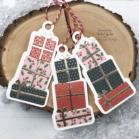 Christmas Tags Handmade, Xmas Gift Tags, Gift Tags Handmade, Christmas Gift Tags Handmade, Xmas Tags, Tags Diy, Gift Tags Diy, Gift Wrap Tags, Holiday Tags