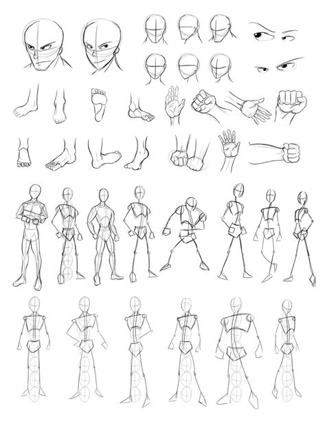 Drawing Practice Sheet 2 by Obhan.deviantart.com on @deviantART Art Practice Exercises, Anatomy Drawing Practice, Practice Anatomy, Figure Drawing Tutorial, Kartu Pokemon, Anatomy Practice, Human Anatomy Drawing, Body Sketches, Human Figure Drawing