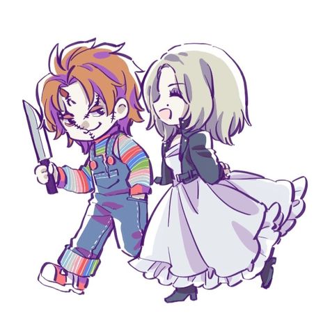 Chucky Comic Art, Bride Of Chucky Fanart, Chucky X Tiffany Fanart, Chucky And Tiffany Fanart, Tiffany Valentine Fanart, Chucky X Tiffany, Chucky Fanart, Chucky Drawing, Tiffany Bride Of Chucky