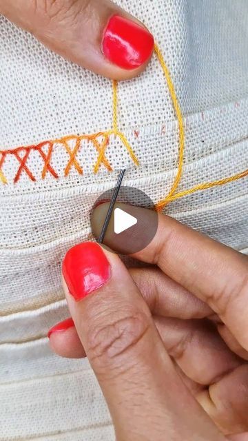 Edging Stitch, Embroidery Stitch, Blanket Stitch, Stitch Embroidery, Embroidery, On Instagram