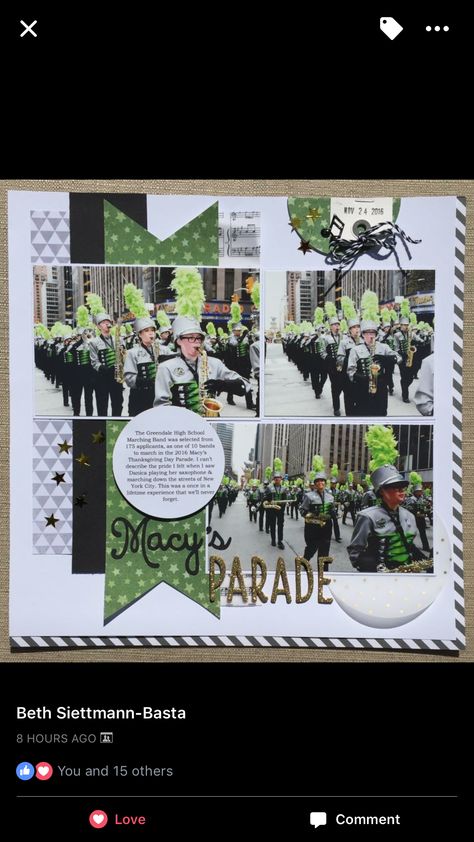 Toddler Scrapbook, Macy's Parade, Scrapbooking 101, Macys Parade, Bridal Shower Scrapbook, School Scrapbook Layouts, Graduation Scrapbook, How To Make A Paper Bag, Paper Bag Scrapbook