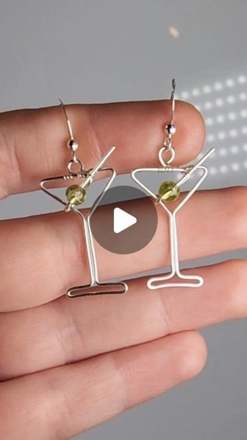 Cleft of the Rock Creations on Instagram: "Shaken, or stirred?😀🍸 #tutorial #jewelry #jewelrytutorial #diyjewelry #wire #wirewrap #wirewrapping #wirewraptutorial #earrings #earringtutorial #howto #diy #crafts #diycrafts #fyp #foryou #reel #reels" Rock Creations, Earring Tutorial, December 7, Jewelry Tutorials, The Rock, Wire Wrapping, Diy Jewelry, On Instagram, Instagram